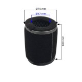 Filtru aer cu burete cross 250cc, 47mm Cod Produs: MX_NEW DEF250-421