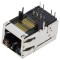 Soclu RJ45 ecranat cu LED 8p8c THT