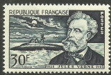 C4714 - Franta 1955 - Celebritati Jules Verne neuzat,perfecta stare, Nestampilat