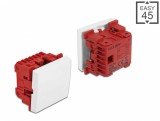 Intrerupator cu 1 buton Easy 45 - 45 x 45 mm alb, Delock 81359