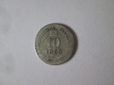 Austria 10 Kreuzer 1859 V argint foto