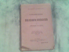 Contributiune la bibliografia romaneasca-fascicola II-teste si autori 1500-1921 foto