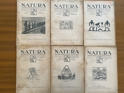 Revista Natura anul XVIII 1929 - 10 numere an complet foto