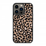 Husa iPhone 14 Pro Max - Skino Leopard Animal Print, Negru - Maro