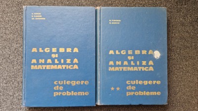 ALGEBRA SI ANALIZA MATEMATICA Culegere de probleme - Flondor, Donciu (2 vol) foto