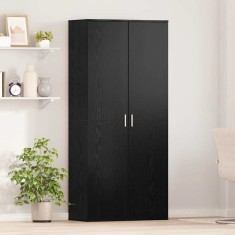 vidaXL Bufet cu raft Stejar negru 80 x 39 x 178 cm Lemn compozit