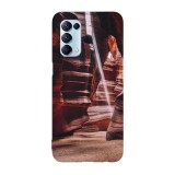 Husa compatibila cu Oppo A15s model Desert Antelope Canyon, Silicon, TPU, Viceversa, Transparent, Carcasa