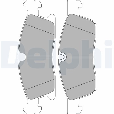 DELPHI LP2298 set placute frana,frana disc foto