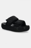 GOE papuci femei, culoarea negru, cu platforma, RR2N4122