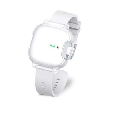 Bratara Purificator aer, Clear Air, alb, 4.65 cm latime si 25.6 cm lungime, purtat ca bratara sau pandantiv, Design ergonomic foto