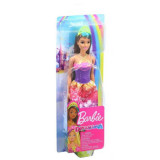 Barbie Papusa Printesa Dreamtopia Cu Coronita Galbena, Mattel