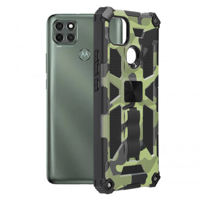 Husa pentru Motorola Moto G9 Power, Techsuit Blazor Series, Camo Lime foto