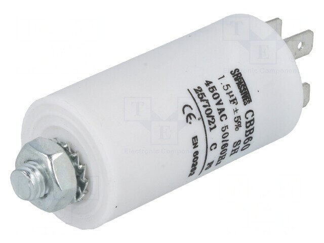 Condensator pentru motoare 1.5uF 450V