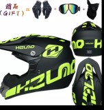 Cumpara ieftin Set casca enduro+Ochelari+Manusi+Cagula marimea XL(61-62 cm)