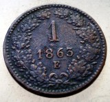 F.123 AUSTRIA 1 KREUZER 1863 E