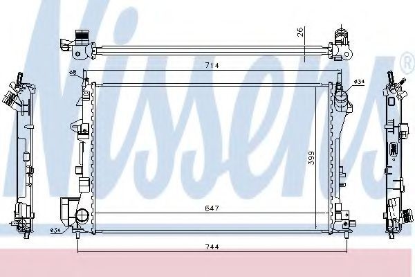Radiator, racire motor SAAB 9-3 Cabriolet (YS3F) (2003 - 2016) NISSENS 63024A Radiator, racire motor SAAB 9-3 Cabriolet (YS3F) (2003 - 2016) NISSENS 63024A