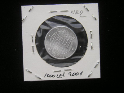 M1 C10 - Moneda foarte veche 131 - Romania - 1000 lei 2001 foto