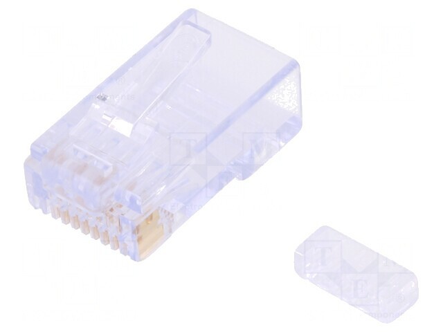 Mufă RJ45 8P8C Cat6 cu Ghidaj Aurit