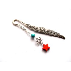 semn de carte cu howlite si turcoaz 45587