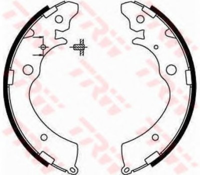 Set saboti frana HONDA CR-V I (RD) (1995 - 2002) TRW GS8559 foto