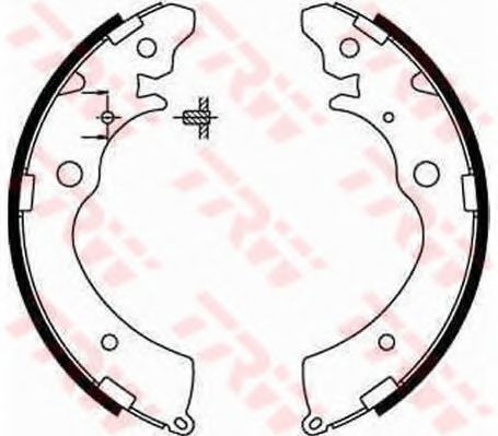 Set saboti frana HONDA CIVIC VII Hatchback (EU, EP, EV) (1999 - 2006) TRW GS8559