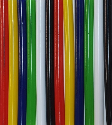 Set 12 baghete de silicon colorate cu diametru 7 mm si lungime 10 cm foto