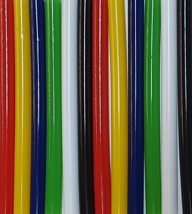 Set 12 baghete de silicon colorate cu diametru 7 mm si lungime 10 cm