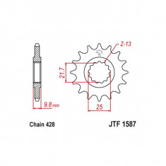 MBS Pinion fata Z20, Cod Produs: JTF158720