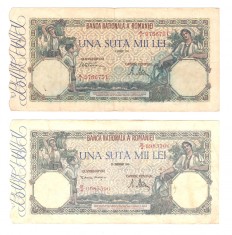 SV * Romania LOT 4 x 100000 /100 MII LEI VIII.1945 + III - X - XII.1946 * +/- VF