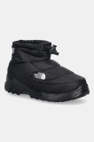 The North Face cizme de iarnă Nuptse Traction Chukka culoarea negru, NF0A8DAAKX71