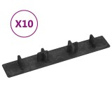 Cumpara ieftin Capace de capat pardoseala terasa, 10 buc., negru, plastic