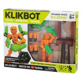 Set Figurina Robot articulat transformabil KlikBot Studio Pack, Orange