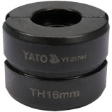 Yato YT-21744 - Capete presare pentru inele interschimbabile TH16 YT-21735
