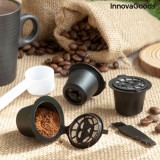 Set de 3 capsule de cafea reutilizabile Recoff InnovaGoods, &Oslash;3.9 x 3 cm