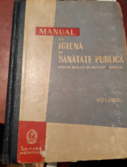 MANUAL DE IGIENA SI SANATATE PUBLICA PENTRU ASISTENTELE MEDICALE 2 VOL foto