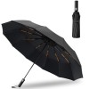 Umbrela, deschidere automata, protectie UV 50+, pliabila, 12 spite, diametru 105 cm, negru