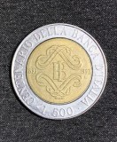 Moneda comemorativă 500 lie 1893-1993 Italia