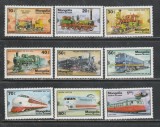 Mongolia 1979 - #293 Locomotive 9v MNH, Nestampilat