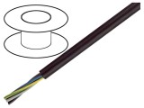 Cablu Electric Rotund Negru 5G1,5mm2 450V/750V