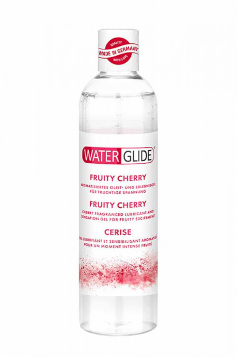 Waterglide Fruity Cherry - Lubrifiant pe Bază de Apă cu Aromă de Cireșe, 300 ml
