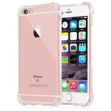 Husa pentru iPhone 6 Plus/ 6s Plus, Techsuit Shockproof Clear Silicone, Clear