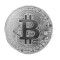 Moneda crypto pentru colectionari, GMO, Bitcoin, argintie