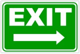 indicator exit in dreapta