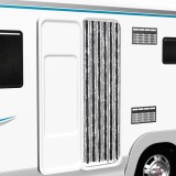 vidaXL Perdea pentru insecte, gri și negru, 56x200 cm, chenille 377326