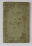 L &#039; ART POETIQUE par BOILEAU , 1898