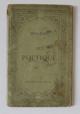 L &amp;#039; ART POETIQUE par BOILEAU , 1898 foto
