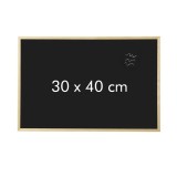 Tabla Neagra Creta, Rama Lemn Natur, 30x40 cm, ProCart - Tabla Scolara Educativa, Birou, Restaurant, Meniu