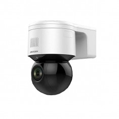 Camera IP WI-FI Mini PTZ, 4.0 MP, zoom optic 4X, IR 50M, Audio, Flash - HIKVISION DS-2DE3A404IW-DE-W SafetyGuard Surveillance foto