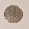 Palestina Britanica 50 Mils 1927 Argint KM#2 Moneda Argint