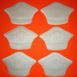 Set 6 protecții calcai / branturi cu pernite Albe 5mm